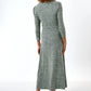 Ambrose  Soft Marl Sweetheart Neck Midi Dress