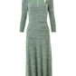 Ambrose  Soft Marl Sweetheart Neck Midi Dress