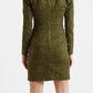 Anala Animal Print Square Neck Mini Dress