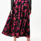 Anza Watermark Floral Print Midaxi Skirt