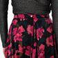 Anza Watermark Floral Print Midaxi Skirt