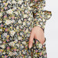 Louche Arwen Petal Parade Print V Back Midi Dress