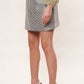 Aubin Disco Floral Jacquard Mini Skirt