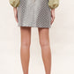 Aubin Disco Floral Jacquard Mini Skirt