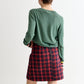 Aubin Winter Check Quilted Mini Skirt – Red