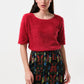 Aubin Folk Jacquard Mini Skirt