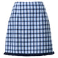 Aubin Spring Tweed A-Line Mini Skirt - Blue