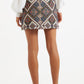 Aubin Tex Mex Jacquard A-Line Mini Skirt
