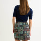 Aubin 70'S Patch Jacquard A-Line Mini Skirt – Multicoloured