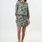 Aubin Jungle Jacquard A-line Mini Skirt - Green