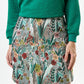 Aubin Jungle Jacquard A-line Mini Skirt - Green