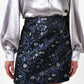 Aubin Magic Forest Jacquard Mini Skirt - Blue