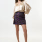 Aubin Magic Forest Jacquard Mini Skirt - Pink