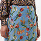 Aubin Tulip Jacquard A-line Mini Skirt - Blue