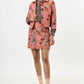 Aubin Tulip Jacquard A-line Mini Skirt - Pink
