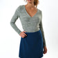 Aubin Wyoming Check A-Line Mini Skirt - Blue