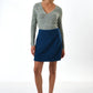 Aubin Wyoming Check A-Line Mini Skirt - Blue