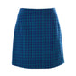 Aubin Wyoming Check A-Line Mini Skirt - Blue
