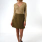 Aubin Wyoming Check A-Line Mini Skirt - Mustard