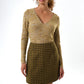 Aubin Wyoming Check A-Line Mini Skirt - Mustard