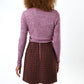 Aubin Wyoming Check A-Line Mini Skirt - Pink