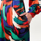 Avion Hofmann Print Long Sleeve Midi Dress