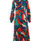 Avion Hofmann Print Long Sleeve Midi Dress