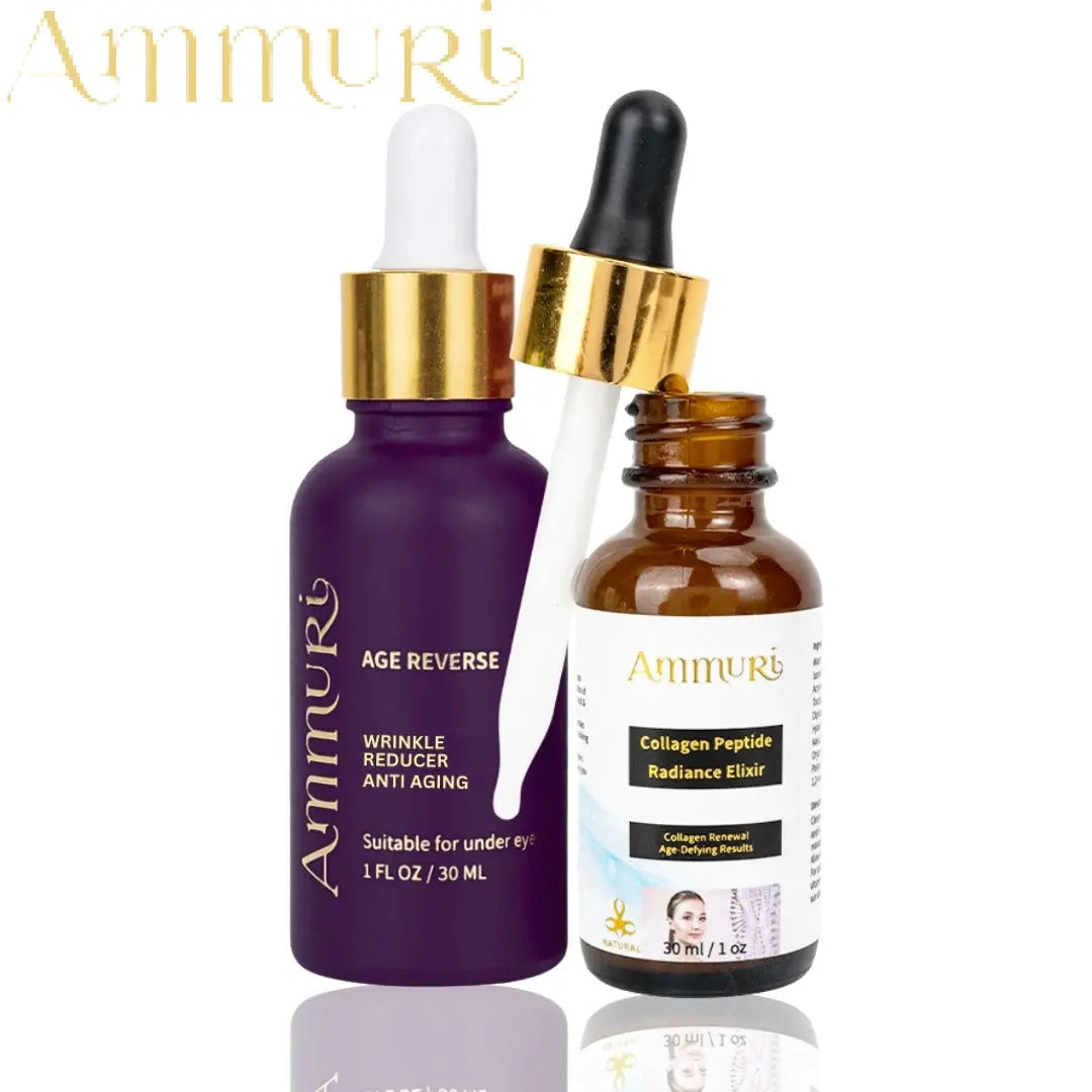Ammuri Advanced Anti-Ageing Collagen Peptide Serum Duo - Hydrating Vegan Set