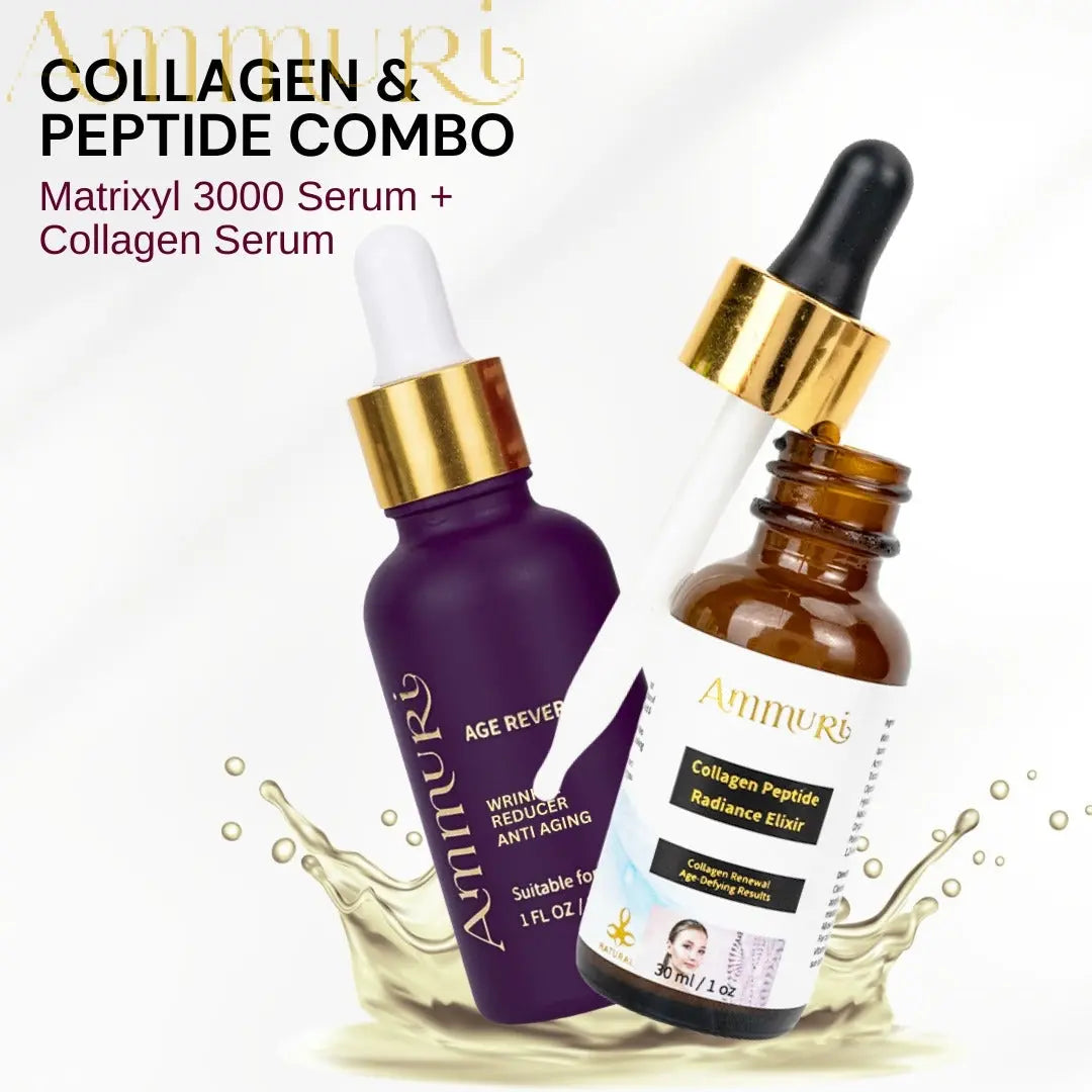 Ammuri Advanced Anti-Ageing Collagen Peptide Serum Duo - Hydrating Vegan Set