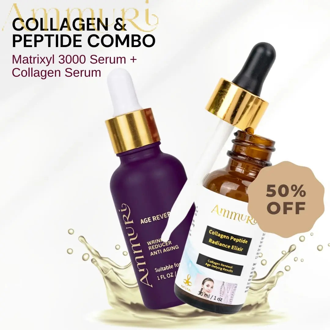 Ammuri Advanced Anti-Ageing Collagen Peptide Serum Duo - Hydrating Vegan Set