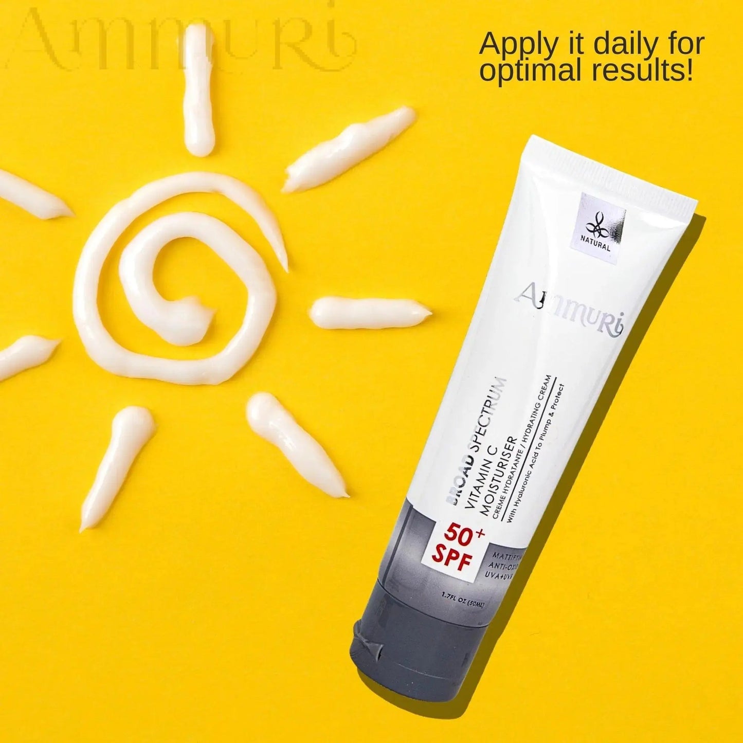 Ammuri Vitamin C Day Cream SPF50 – Brightening Moisturizer
