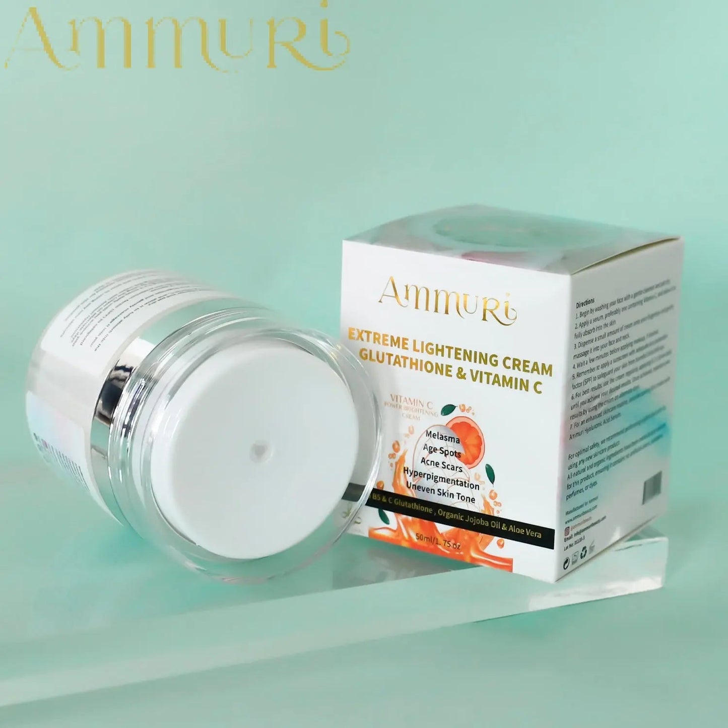 Ammuri Whitening & Brightening Cream Set - Dark Spot Corrector Radiant Skin