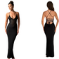 Backless Knitted Maxi Dress
