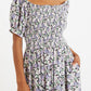Babette Liseron Shirred Bodice Midi Dress