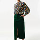 Balthazar Babycord Midi Pencil Skirt - Green