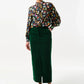 Balthazar Babycord Midi Pencil Skirt - Green