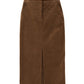 Balthazar Babycord Midi Pencil Skirt - Mole