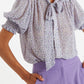 Belia Rosetta Tie Neck Blouse