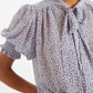 Belia Rosetta Tie Neck Blouse
