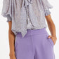 Belia Rosetta Tie Neck Blouse