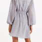 Belynda Rosetta Long Sleeve Mini Dress