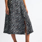 Bertie Floral Midi Skirt Navy