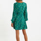 Louche Bindy Bauhaus Abstract Print Square Neck Long Sleeve Dresses