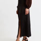 Blanche Sustainable Satin Back Crepe Maxi Skirt - Black