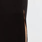 Blanche Sustainable Satin Back Crepe Maxi Skirt - Black