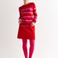 Dylan Babycord Mini Skirt - Red