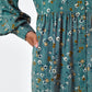 Bricia Naïve Posy Print Tiered Midi Dress - Teal