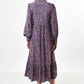 Bricia Naïve Posy Print Tiered Midi Dress - Violet