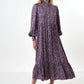 Bricia Naïve Posy Print Tiered Midi Dress - Violet