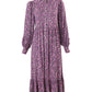 Bricia Naïve Posy Print Tiered Midi Dress - Violet